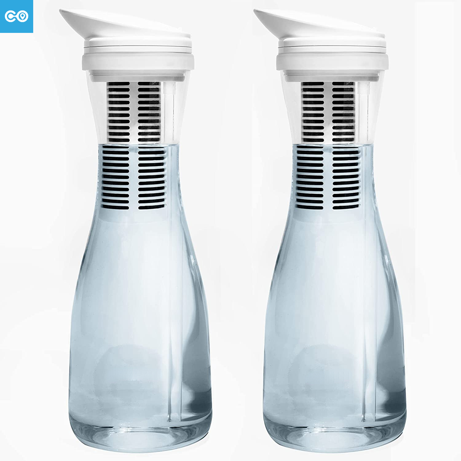 Glass Water Filter Pitcher Filters 211 Gallons Long Lasting Filter