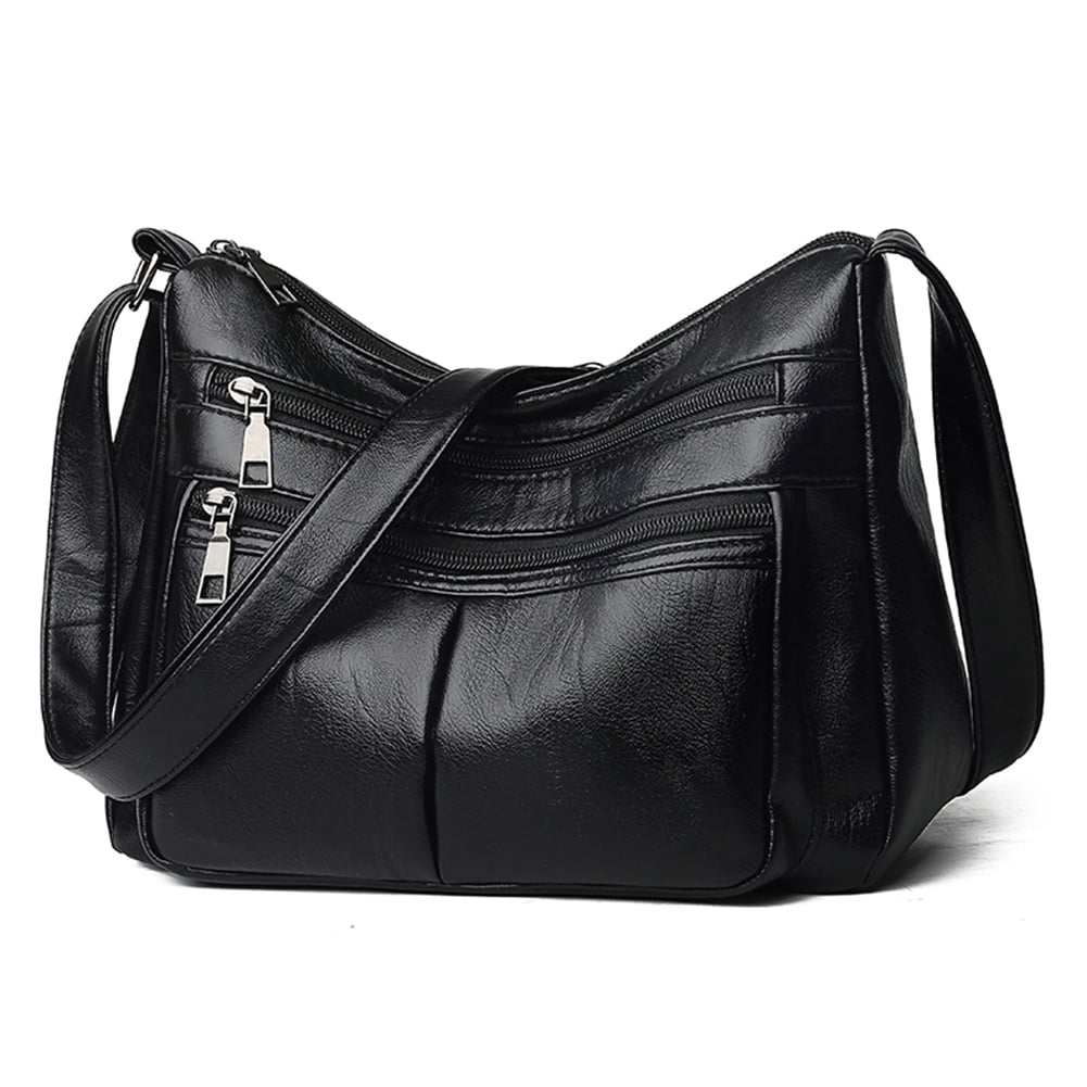 Ladies Leather Bag Lorenz Organiser Handbag Shoulder Overbody Multi Colours 