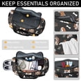 thumbnail image 4 of Women Men Gym Bag,Basset Hounds with Bones and Presents Small Duffle Bag Spend the Night Bags for Women with Shoes Compartment Washbag,Detachable Shoulder Strap,19.7x8.3x11 Inches, 4 of 5