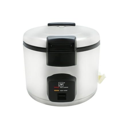 

Excellante 33 cups rice cooker / warmer stainless steel exterior comes in each