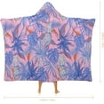 thumbnail image 2 of Sweet-tropical-pattern Wearable Blanket Women Men Hooded Blanket Adult Plush Poncho Lightweight Soft, 2 of 6