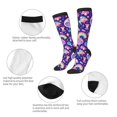 thumbnail image 3 of Naloa Skull mushroom rainbow Thigh High Socks Extra Long Stretchy Sock Women Over Knee High Opaque Stocking Daily Wear, 3 of 6