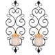 thumbnail image 1 of Candelabros de pared Apliques de pared Candelabros Candelabros Candelabros de metal Juego de 2, portavelas de pared Soporte de columna para velas de té Vela de columna Sala de estar Dormitorio Vhermosa LKX-0707-2, 1 of 4
