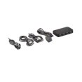 thumbnail image 4 of Conmutador KVM, conmutador USB, concentrador de controlador compartido, adaptador USB 2 de entrada y 4 de salida para computadora portátil, impresora, llave negra, negra, 4 of 5