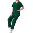 thumbnail image 6 of Hanen Scrubs for Women Set Modern V Neck Scrub Top & Cargo Pants Nursing Scrubs with 6 Pockets, 6 of 6