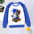 thumbnail image 5 of Sudadera con cuello redondo de Sonics, sudadera con figuras de juego, bloques de color, hombros caídos, manga larga, pulóveres holgados, moda informal, 5 of 5