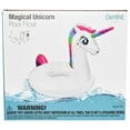 thumbnail image 4 of CocoNut Float: Magical Unicorn Pool Float - 45" x 60", Anti-Leak, Durable, Inflatable Round Raft, Party Water Accessory, 4 of 7