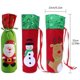 thumbnail image 2 of JM Juego de bolsas de vino de tres piezas, bolsa de regalo con bolsa para botellas con cordón, bolsa de regalo para botellas de vino, bolsa de regalo para vino de Navidad, decoraciones de mesa navideñas JM RV021031-01065SDJ, 2 of 5