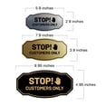 thumbnail image 5 of Signs ByLITA Victorian Stop! Customers Only Business Sign (Navy Blue / White) - Large, 5 of 6