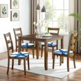 thumbnail image 6 of Summer Ocean Starfish Seat Covers for Dining Room Chairs Set Of 4,Stretch Printed Washable Chair Seat Cover with Elastic Ties and Button,Removable Waterproof Couch Cushion Covers, 6 of 6