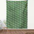 thumbnail image 3 of Flower Sofa Upholstery Fabric by the Yard, Cartoonish Pattern with Daffodil Branches, Decorative Fabric for DIY and Home Accents, Forest Green Multicolor by Ambesonne, 3 of 4