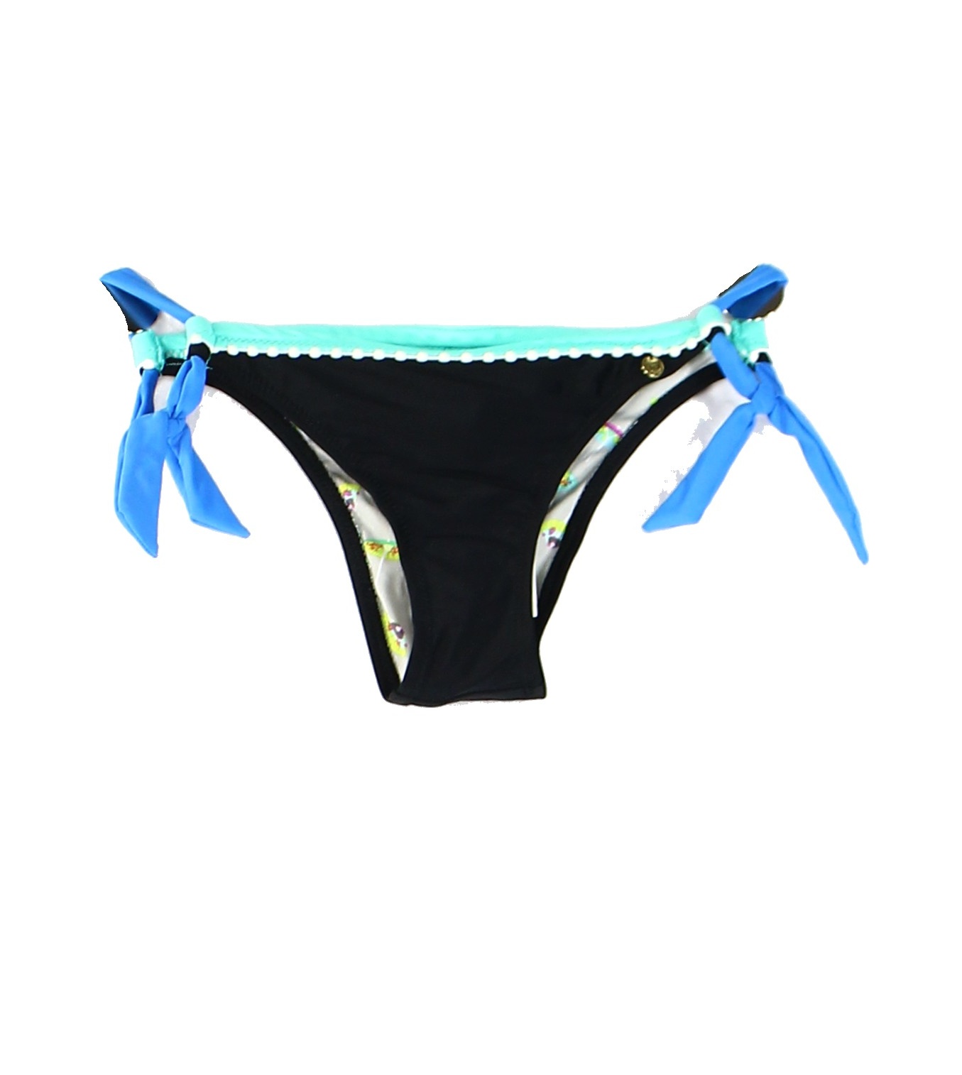 Raisins Raisins NEW Black Size Small S Junior SideTie Bikini Bottom