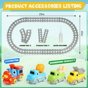 Flooyes Dinosaur Electric Train Track Set, Car Toys With Lights and Music Sound, Birthday Gift Toys For Kids Boys Girls 3 4 5 6 7 8