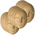 thumbnail image 2 of Creativity Street, PAC419012, Paper Mache Masks, 12 / Set, Natural, 2 of 3
