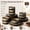 Coca Mocha, variant on Ceramic Dinnerware Set for 8, 24 Pieces Handmade Reactive Glaze Plates & Bowls, Scratch Resistant, Oven Microwave Dishwasher Safe, Modern Tableware