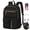 Black, variant on RAINSMORE 15.6 Inch Laptop Backpack for Women Anti-Theft Water Resistant Travel Backpack Fashion Work College School Backpack with USB Charging Port, Large Capacity Business Computer Bag, Black