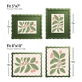 thumbnail image 5 of iRahmen 8x10 Picture Frame with Mat for 5x7, Wavy Edge Wooden Photo Frame for Wall Hanging, Green, 1 Pack, 5 of 7