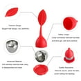 thumbnail image 3 of Loose Leaf Tea Infuser Tea Strainer for Teapot, Tea Cups, Mugs, Bottle, Fennel Tea, Roooibos Tea, Herbal Tea Steeping Loose Tea Steeper - Red, 3 of 4