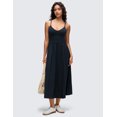 thumbnail image 3 of CRZ YOGA V Neck Maxi Casual Tank Dress Outfits For Women, 3 of 5