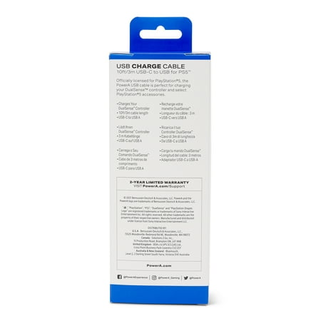 PowerA - Cable for PlayStation 5 - Black