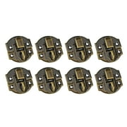 10pcs Jewelry Box Latches Special Small Box Packing Buckle Antique Wooden Gift Lock Alloy Latch Hook Locks(Bronze)