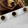 thumbnail image 4 of Homewish 3D Brown Bear Black Out Curtains, Vintage American Flag Curtains Pack of 2 (42x63 Each), Western Old Fashion Bedroom Curtains, Curtains and Drapes Decor, 4 of 6