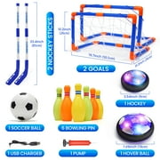 JoyStone 4-in-1 Hover Soccer Ball Set, Hockey Bowling Toy Set, Rechargeable Hover Soccer & Hockey… — $27.99 (38% off)