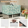 thumbnail image 6 of TSOVTHRID Daisy Floral Green Print Microwave Oven Dust Cover Microwave Oven Cloth Cover Universal Case Protections Protector with Handle, 18.25"W x 14.5"D x 11"H, S, 6 of 7