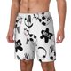 thumbnail image 1 of Balery Cute Cow and Milk Stains Bañador para hombre, shorts de playa de secado rápido con entrepierna y forro de compresión-X-Large, 1 of 6