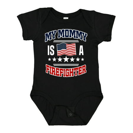 

Inktastic Firefighter Mommy Childs Boys or Girls Baby Bodysuit