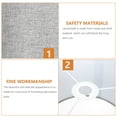 thumbnail image 4 of HEALEEP Small Lamp Shade Grey Fabric Round Shade For Office Use 1Pack, 4 of 8