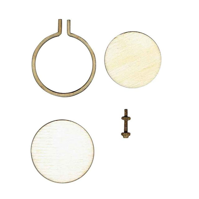 pitrice Mini Embroidery Hoop Wooden Square Cross-stitch Frame Small Hand Stitching Fixator Oval Framing Hoop Ring DIY Gift