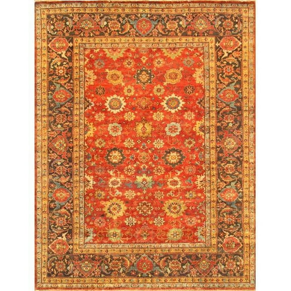 Pasargad Home Pasargad Home Mahal Collection Hand-Knotted Wool Area Rug 9'9' x 10'0'
