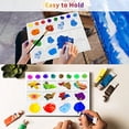 thumbnail image 4 of 20 Well Watercolor Paint Tray Palette Pallet Acrylic Painting Mixing Plastic Artist Large Square Palette 13 x 10 Inches White 1PCS, 4 of 8