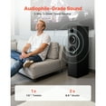 thumbnail image 2 of KFFKFF Floorstanding Tower Speakers, 2-Way Design with 1-Inch Tweeter, Dual 6.5-Inch Woofers, 400W Peak Output, 65Hz–20kHz Frequency Range, Sturdy MDF Cabinet, Ideal for Home Audio, Set of Two, 2 of 9