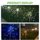 thumbnail image 4 of Enchufe de tierra alambre de cobre luz de fuegos artificiales luz solar para jardín al aire libre de Meterk Multicolor/120, 4 of 7