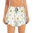 thumbnail image 2 of Balery Chicken Pantalones cortos deportivos para mujer con forro y dos bolsillos, elásticos, para entrenamiento, gimnasio, yoga-Medium, 2 of 7