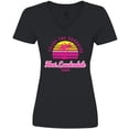 thumbnail image 3 of Inktastic Summer Enjoy the Sunshine Fort Lauderdale Florida in Pink Women's V-Neck T-Shirt, 3 of 5