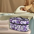 thumbnail image 2 of HELLHERO Watercolour Purple Flowers Iron Organizer Bag Protective Portable Iron Case Protective Iron Accessories, Case Only, 2 of 6