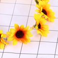 thumbnail image 4 of KAIYANG Diadema con flores de margaritas, corona de girasol estilo bohemio, corona de flores (blanca), amarilla, 4 of 5