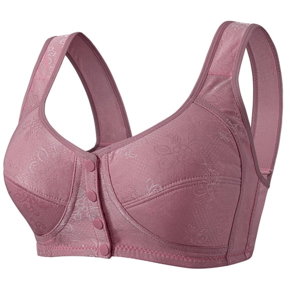 cfhntfmh Front Closure Bras for Women Plus Size No Underwire Full Coverage Bras Wireless Comfortable Everyday Bralettes