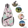 thumbnail image 5 of Lsque West Cowgirl Disco Pattern Cross Chest Bag Diagonally – Premium Durable Front Chest Sling with Adjustable Padded Strap, High-Capacity Storage, 5 of 7