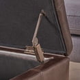 thumbnail image 5 of Christopher Knight Home Pouf de Rangement Glouster PU, Marron, 5 of 5