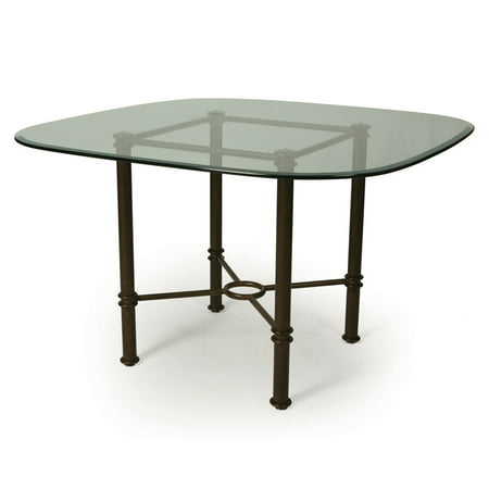 Pastel 1478 Caster 48 Inch Round Square Glass Dining Table ...