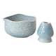 thumbnail image 2 of Cuenco japonés para matcha, hecho a mano, para ceremonia del matcha, con soporte para batidor, 450 ml, para té Azul, 2 of 9