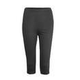 thumbnail image 5 of GEWSEY Women's Active FormFlex Buttery Soft High Waist 19" Inseam Capri Yoga Workout Leggings with Pockets (Black, M), 5 of 6