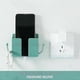 thumbnail image 3 of 5-Pack Remote Control Wall-Mounted Phone Holders with Plug-in Design for Bedroom Organization, 3 of 4