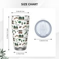 thumbnail image 4 of Cauagu Camping Caravan 2 Pattern 20oz Tumbler,Stainless Steel Vacuum Insulated Tumbler with Lid Durable Insulated Coffee Mug Thermal Cup with Splash Proof Sliding Lid-Without Straw, 4 of 8
