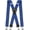 1# Blue, variant on FEDPOP Mens Suspenders with Clips Heavy Duty for Jeans Men's Braces Strong Metal Clips X-Back Blue Straps