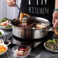 thumbnail image 2 of MasteelfCA 1pc Practical Induction Cooker Pot Household Hot Pot Kitchenware (Silver), 2 of 8